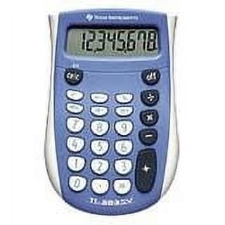 Basic Classroom Calculator - Compact Display, Last Digit Erase, Blue & Gray