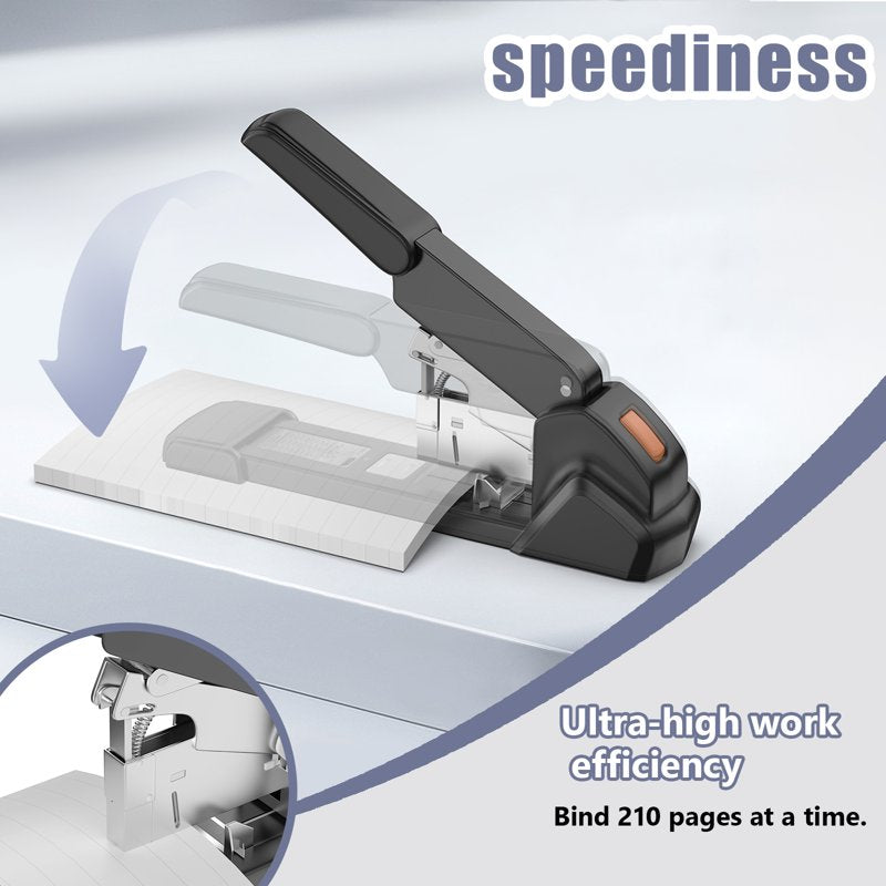 Labor-Saving Heavy Duty Stapler 240-Sheet Capacity with 3 Staple Sizes Included