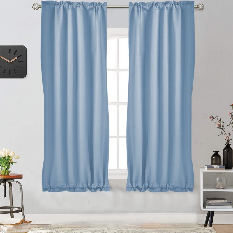 Blackout Curtains for Bedroom Window Treatments Thermal Insulated Solid Color