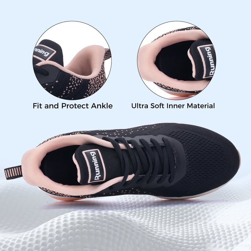 Women’s Breathable Running Shoes Lightweight Sneakers for Gym Travel & Casual Wear