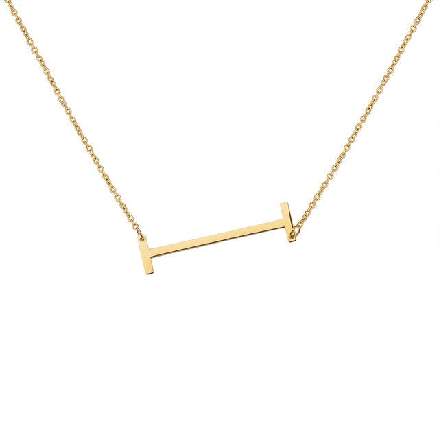 Personalized Initial Letter Necklace with Custom Engraving for Women