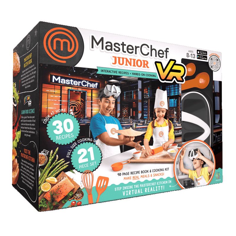 Kids VR Cooking Set with Recipes & Utensils - STEM Kitchen Toy for Ages 8-12