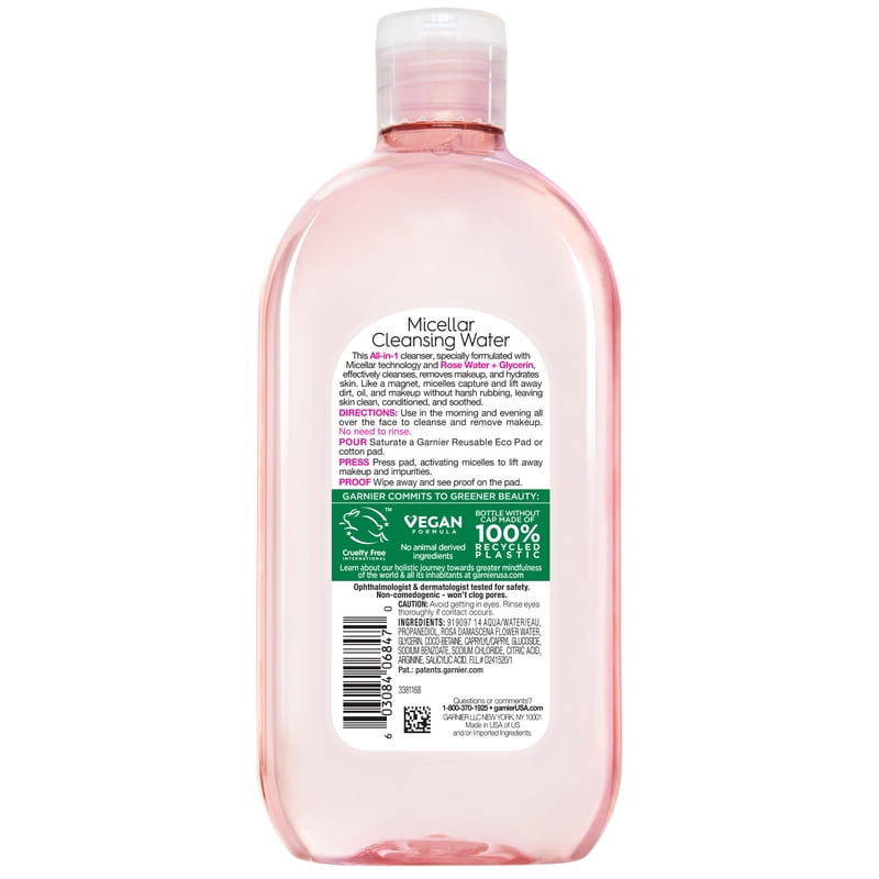 Micellar Cleansing Water All in 1 Hydrating Rose Makeup Remover & Face Cleanser