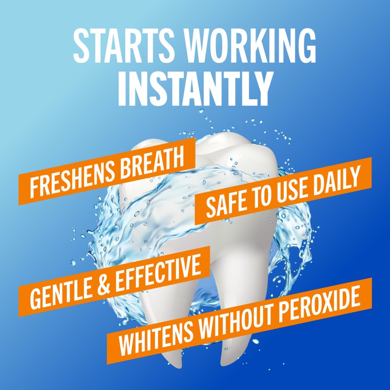 Whitening Mouthwash Dazzling Mint Alcohol-Free Dentist Formulated 16 Fl Oz 2 Pack