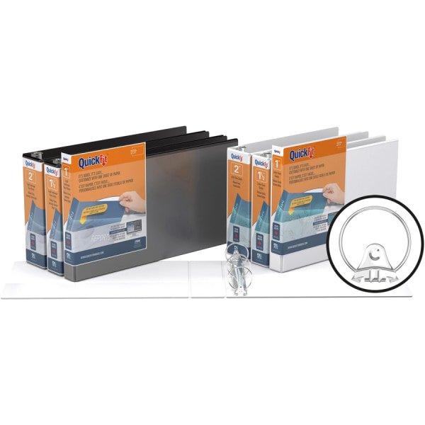 Landscape Binder with 3-Ring Chrome Rings, 1 Inch, White, Eco-Friendly
