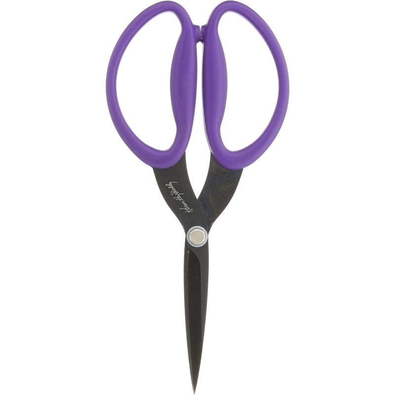 Karen Kay Buckley 7.5-Inch Serrated Fabric Scissors with Cushioned Handle