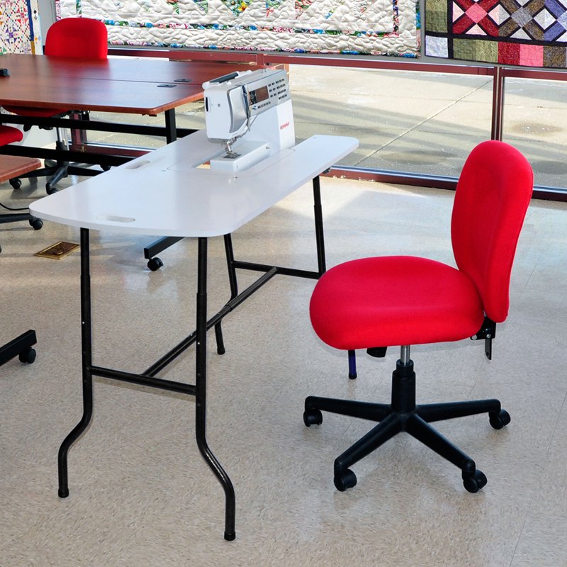 Adjustable Height Foldable Sewing Table for Portable Crafting