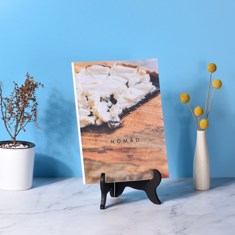 Wooden Easel Plate Holder Display Stand for Photos & Art - Brown, 8 Inch