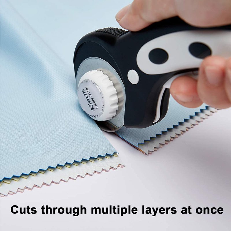 45mm Rotary Cutter Blades Set - 10 Sharp Replacement Blades for Quilting & Crafting