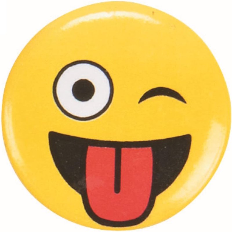 Emoji Button Pins - Party Favors, 48 Pieces, Metal, 1 Inch