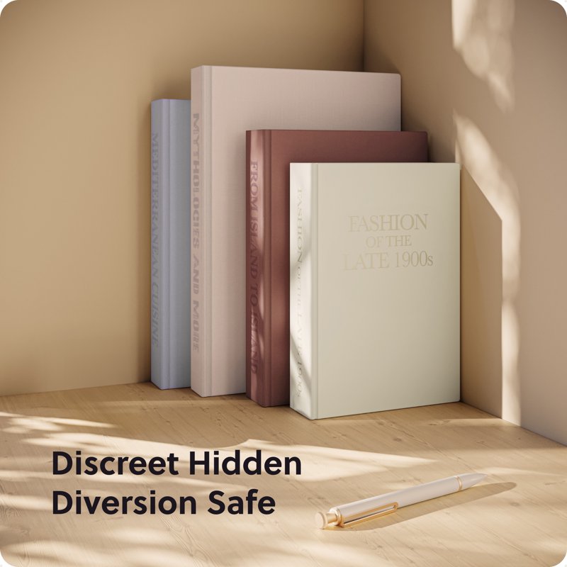 Book Safe with Combination Lock Hidden Storage Disguise