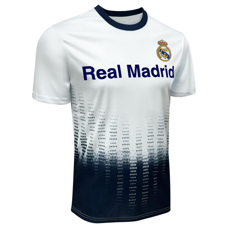 Real Madrid Jersey - White/Navy Polyester Adult S (Variation: S) - Officially Licensed Soccer Shirt
