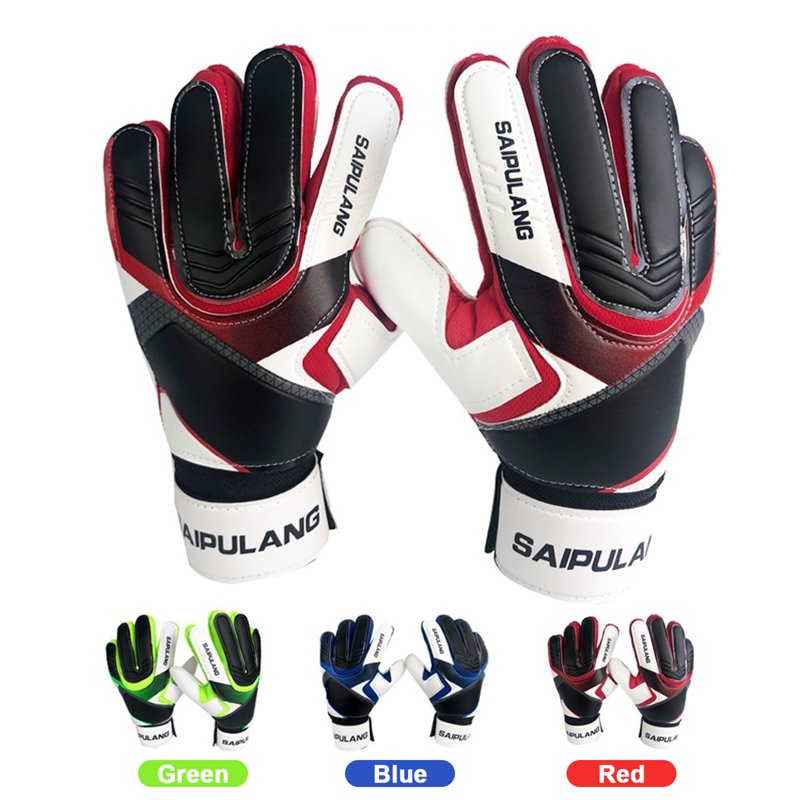 DIYMAG Kids Goalkeeper Gloves - Youth Finger-Protect Goalkeeper Gloves (Red)