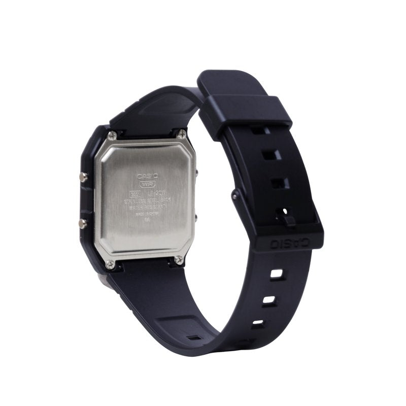 Unisex Digital & Analog Watch with LED Backlight, Stopwatch, Alarm & World Time