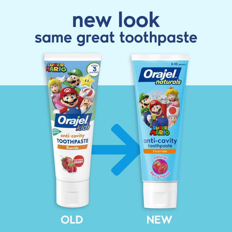 Toothpaste for Kids 2-10 with Fluoride, Natural Berry Flavor, 5.8 oz