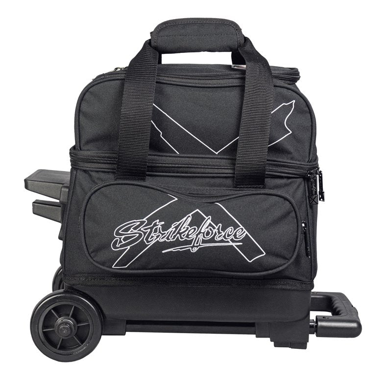 KR Strikeforce Hybrid Single Bowling Ball Roller Bag - Black