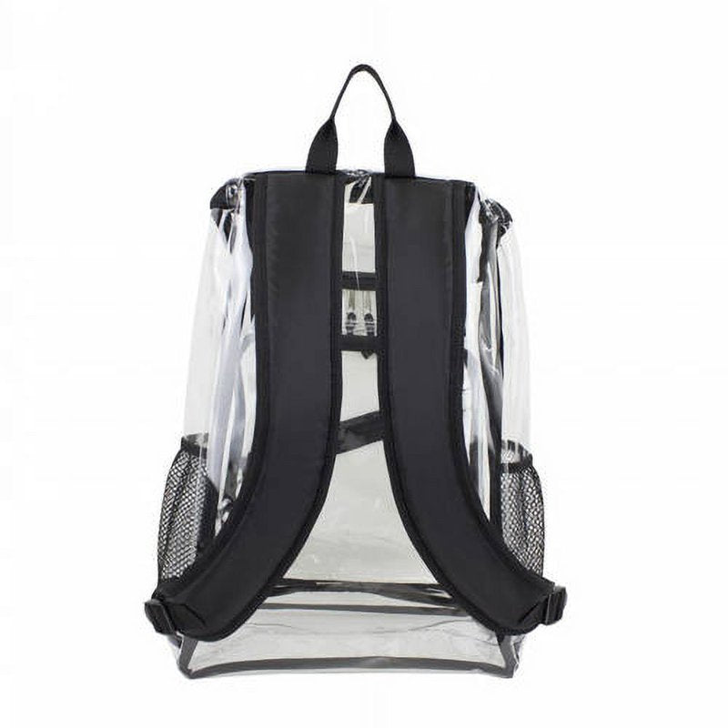 Unisex Clear Top Loader Backpack with Padded Adjustable Straps