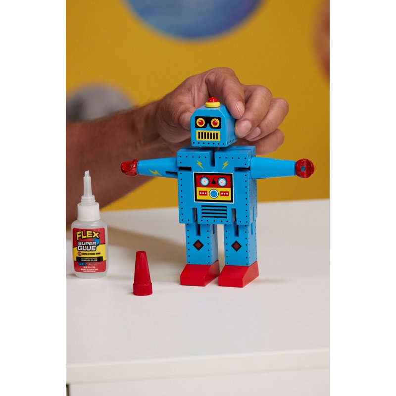 Flex Seal Super Glue Clear 2 Pack - Fast Bonding Impact-Resistant Adhesive