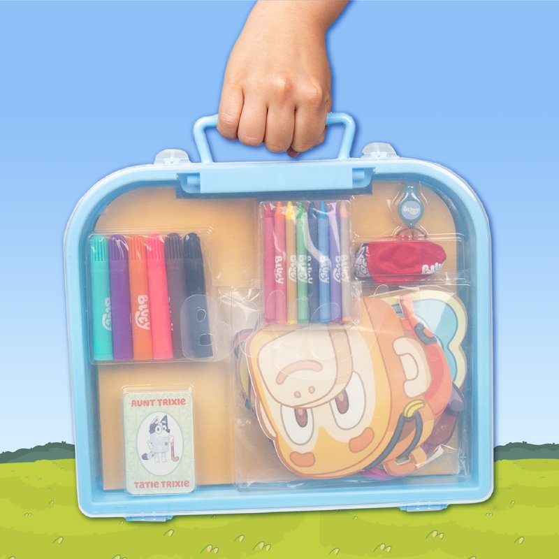 Bluey Imagination Play Case for Kids Ages 3+ - Storage & Activity Kit