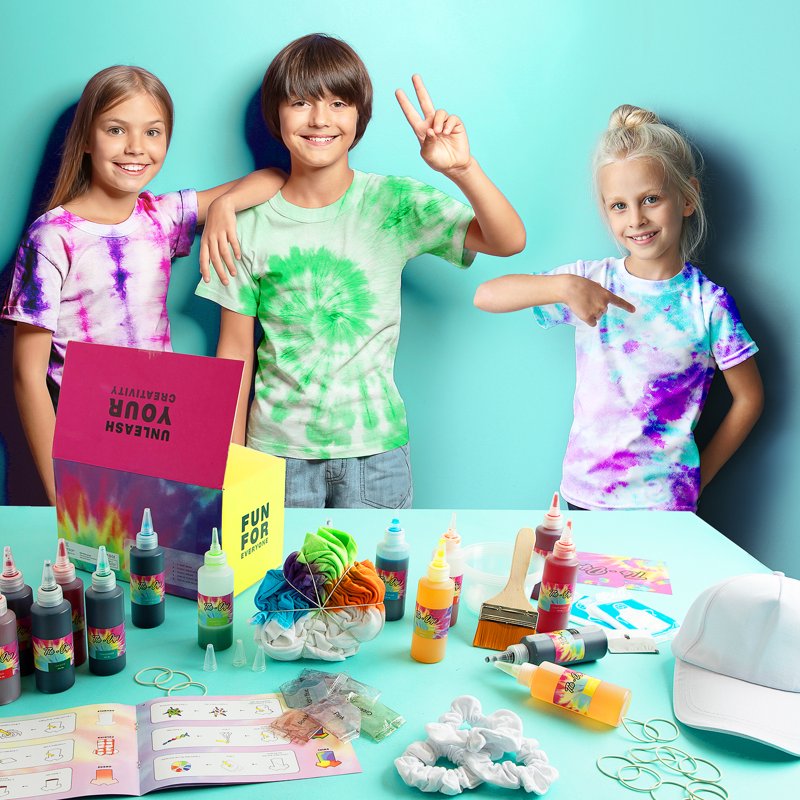 DIY Tie Dye Kit for Kids & Adults - 18 Colors, Complete Craft Set