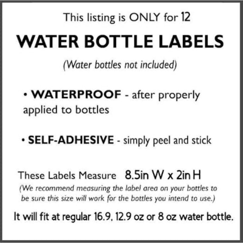 60th Birthday Water Bottle Labels Set of 12 - Celebrating 60 Look Good Party Favors