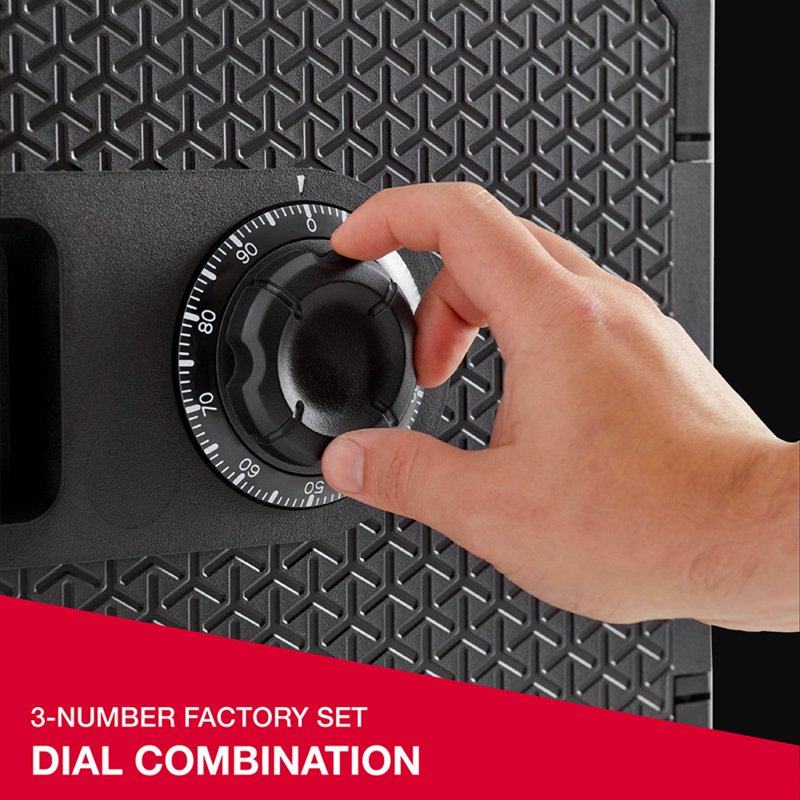 Fireproof Security Safe with Combination Lock 13.7x16.4x18.8 in Black
