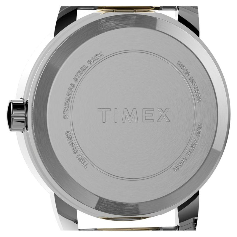 Timex Women's Easy Reader 25mm Watch with Two-Tone Case & White Dial
