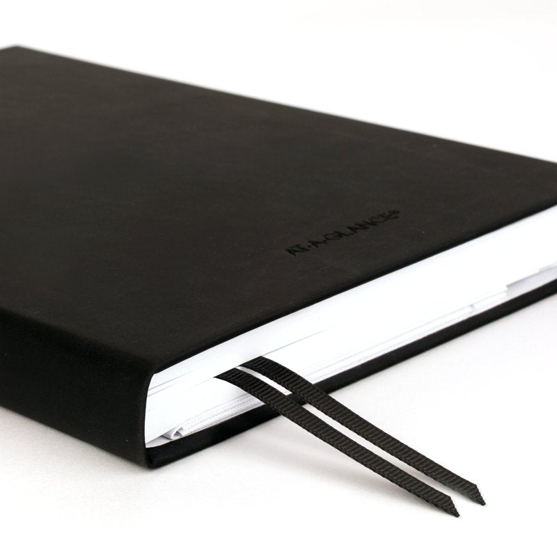 Undated Small Planner 5.5 x 8.5 Inch with Stickers & Pocket - Black