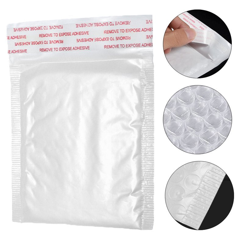 Bulk Poly Bubble Mailers Shipping Envelopes Self Seal All Sizes Recyclable White