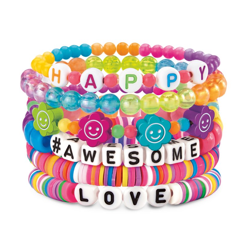 Girls & Tweens Friendship Bead Bracelet Kit with 750+ Alphabet Beads & Accessories