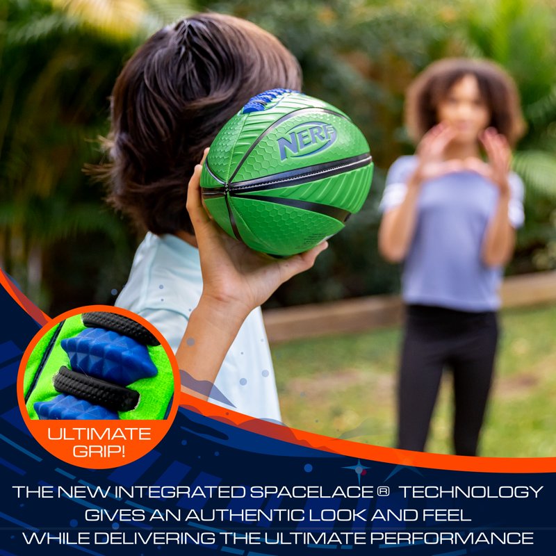 Junior Football with Spiral Grip and Spacelace for Kids and Youth