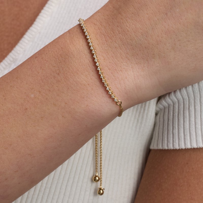 Lab Grown Diamond Bracelet for Women 1/4 Ct in Sterling Silver, Multiple Carats