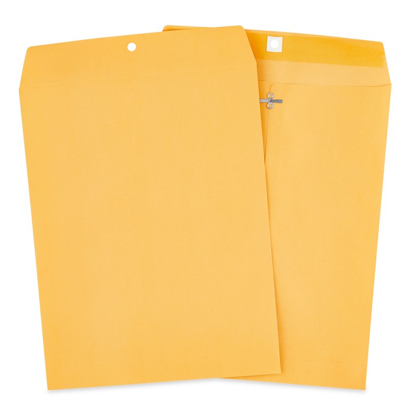 Large Kraft Clasp Envelopes 10x13 Inch, Pack of 25 Office Document Storage