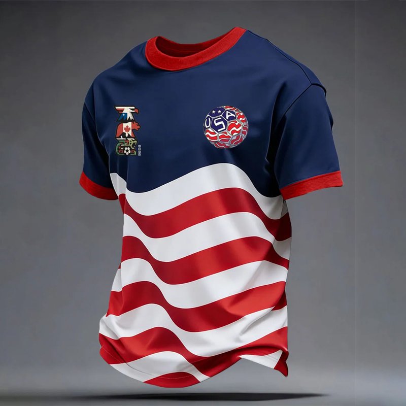 USA Soccer Jersey for Men 2026 Royal Blue 3XL - Crewneck, Short Sleeve