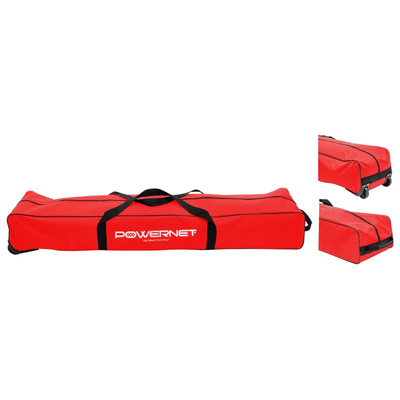 Portable Volleyball Practice Station with Large Net and Carry Bag