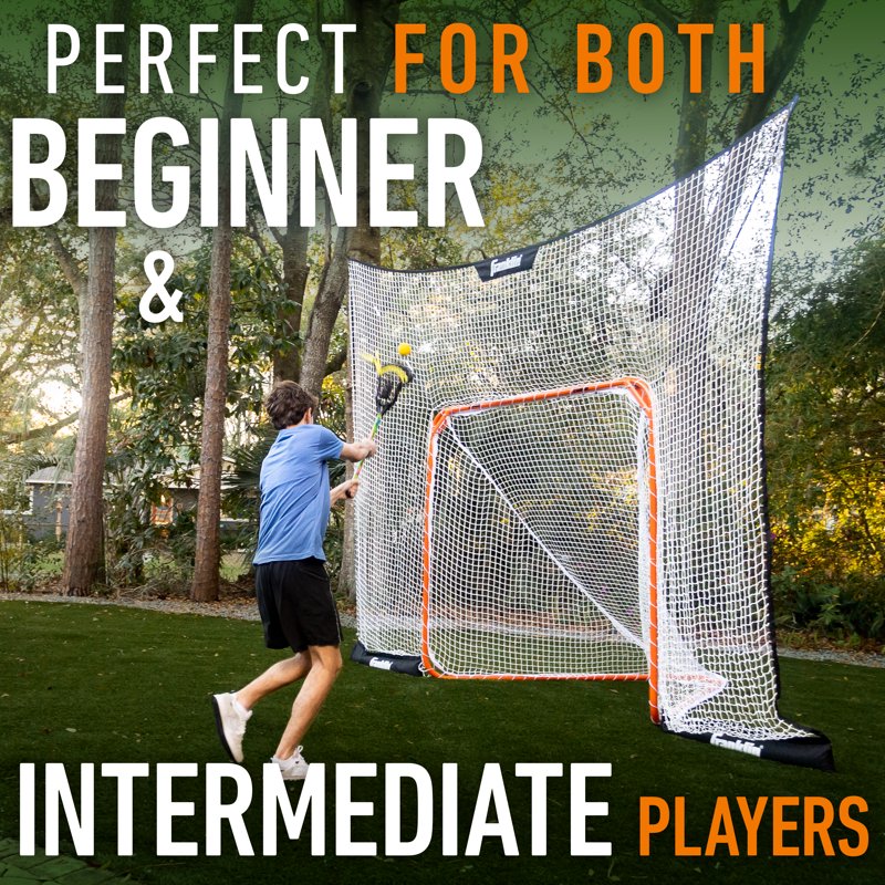 Lacrosse Goal Backstop 12' x 9' Fiber Tech for Backyard & Training