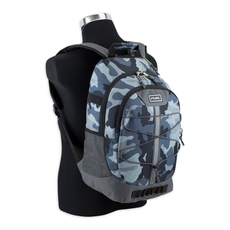 Unisex Athleisure Backpack with Spacious Compartments and Water Bottle Pockets