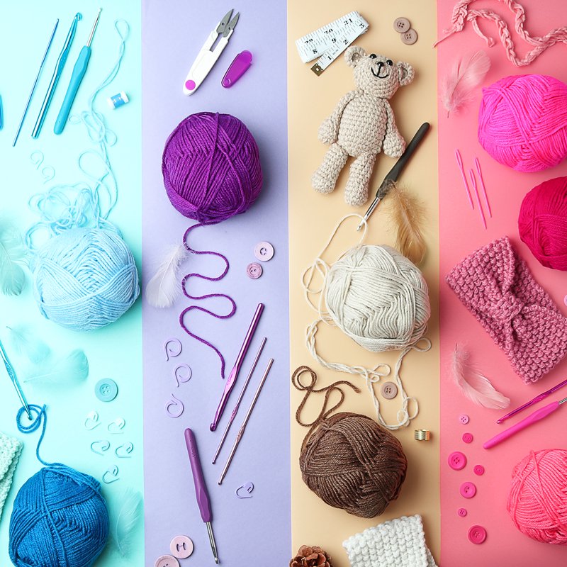Crochet Kit for Beginners - 73-Piece Yarn & Accessory Set with Tote Bag