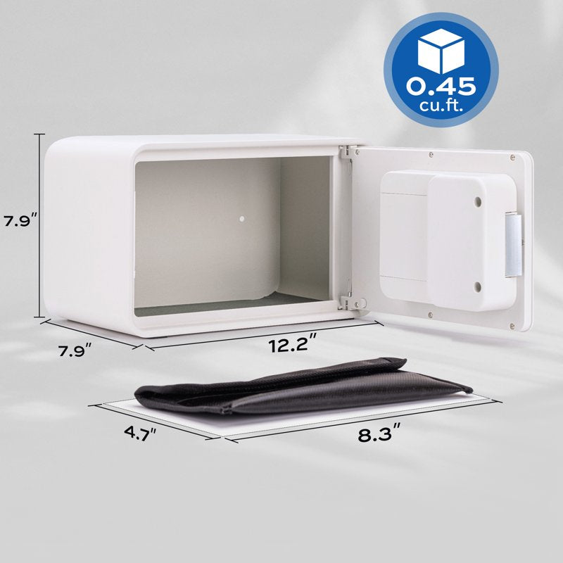 0.45 Cu Ft Digital Safe Box with Electronic Keypad, Fireproof Waterproof Bag & USB Power