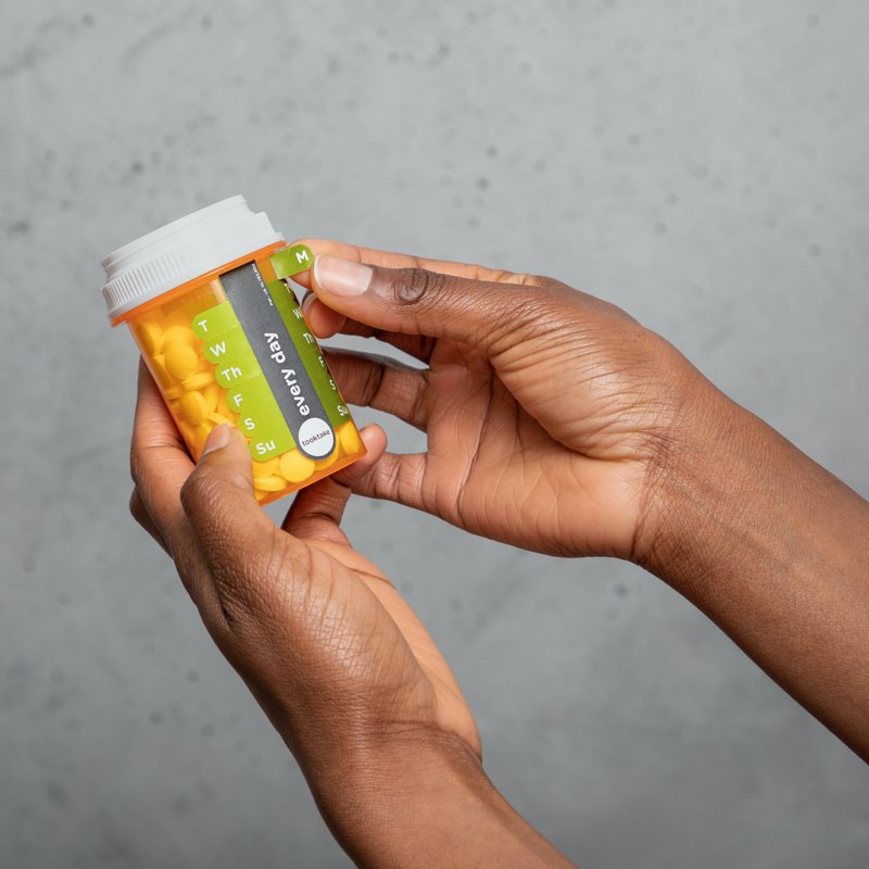 Daily Medication & Vitamin Tracking Labels - Pill Organizer - 4 Pack
