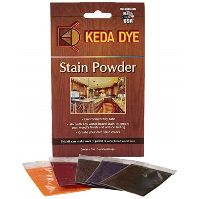 Wood Dye Kit 5 Colors - Aniline Water-Based Stain for Woodcraft
