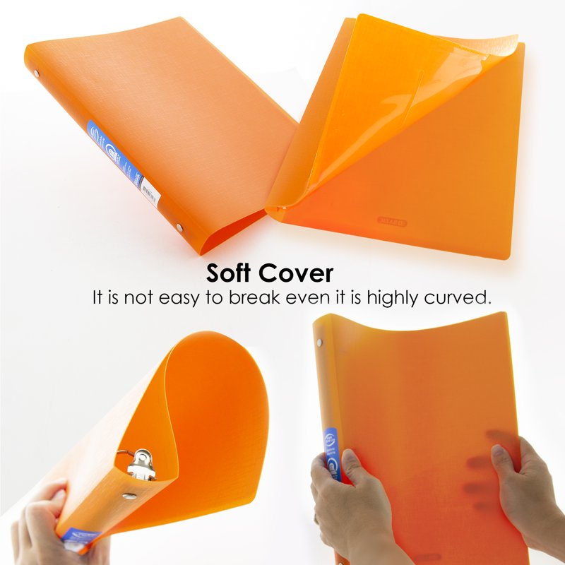 3-Ring Binders Set - 1 Inch Capacity, Soft Cover, Multi-Color Assortment