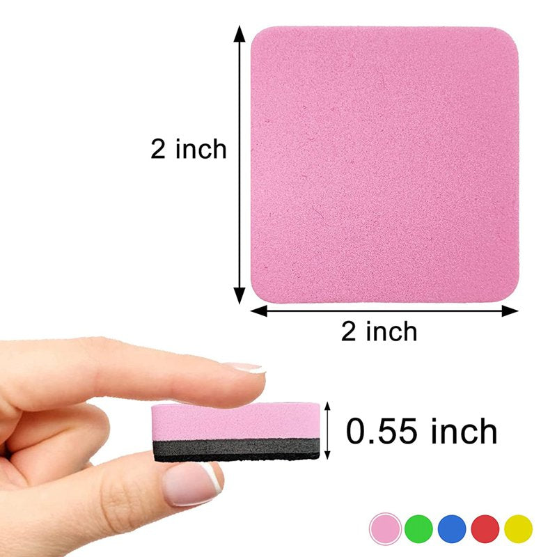 Magnetic Whiteboard Erasers Set - Washable & Reusable for Dry Erase Boards