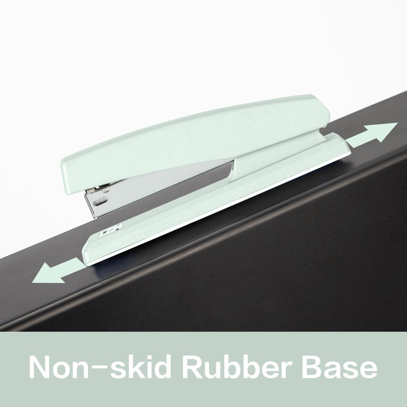 Deli Desktop 3-in-1 Stapler Set – 20-Sheet Capacity, Includes 1000 Staples & Remover, Green