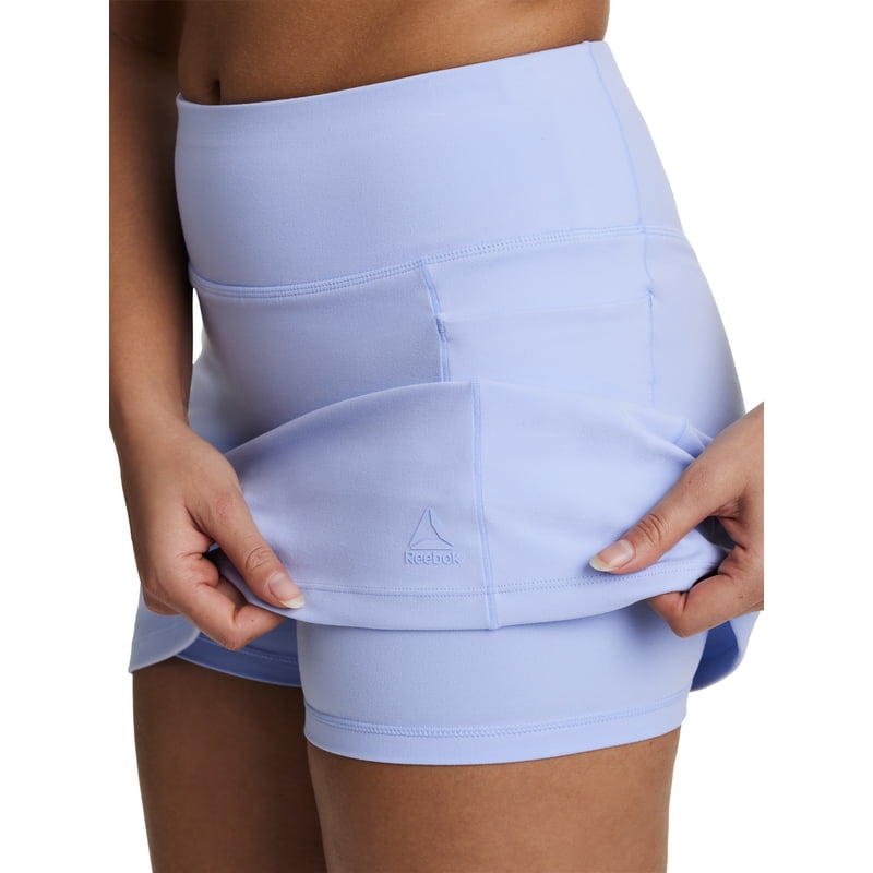 Reebok Women's High Rise Skort for Active Wear - Breathable, Stretchy Sports Skirt