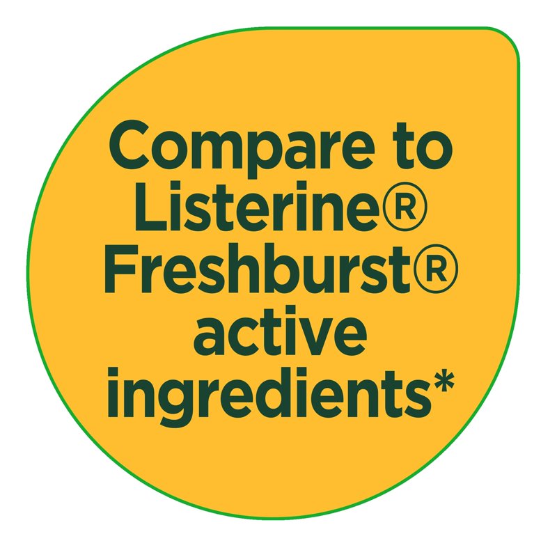 Antiseptic Mouthwash Green Mint Large Twin Pack - ADA Accepted, Fresh Breath, Plaque & Gingivitis Relief