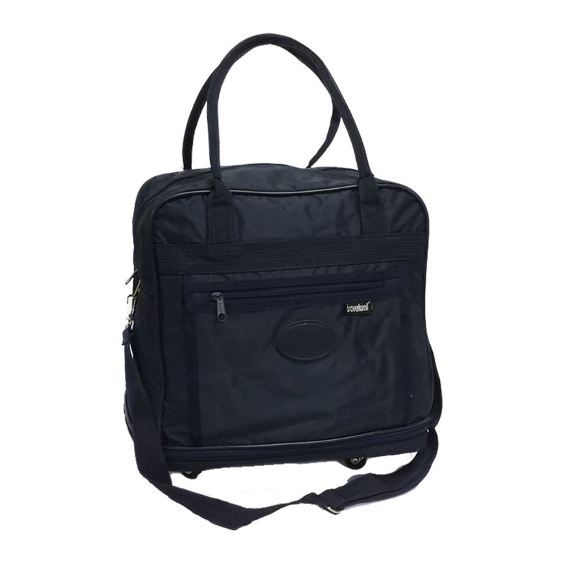 Unisex Travel Tote with Wheels - Expandable Carry-On Bag for Weekend Trips