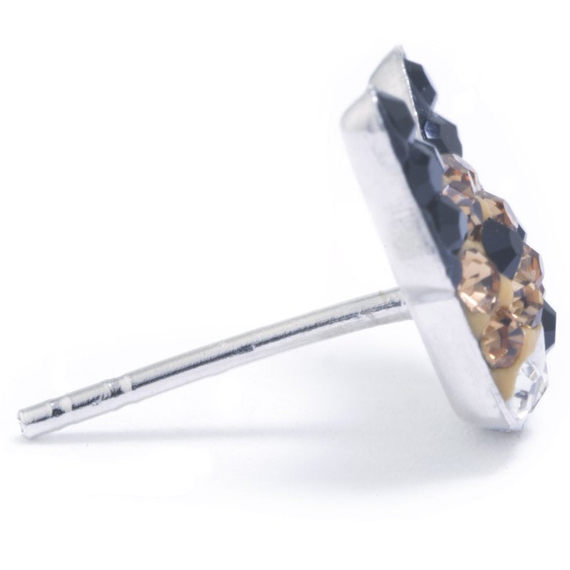 Sterling Silver Crystal Dog Stud Earrings for Women & Teens - Playful Pet Jewelry