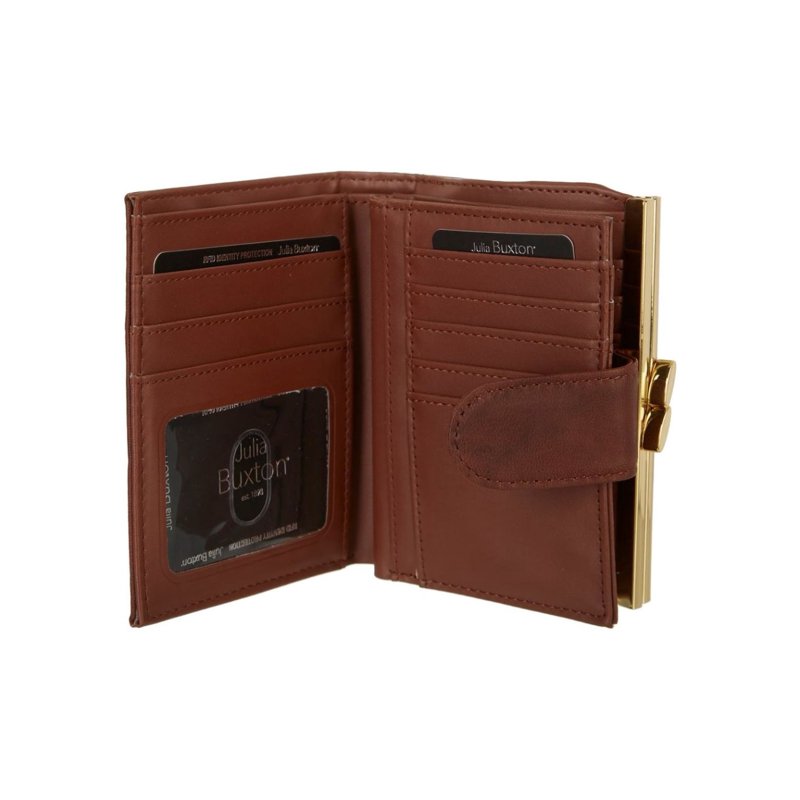 Women's Leather Card Holder Wallet with Multiple Card Slots and Storage