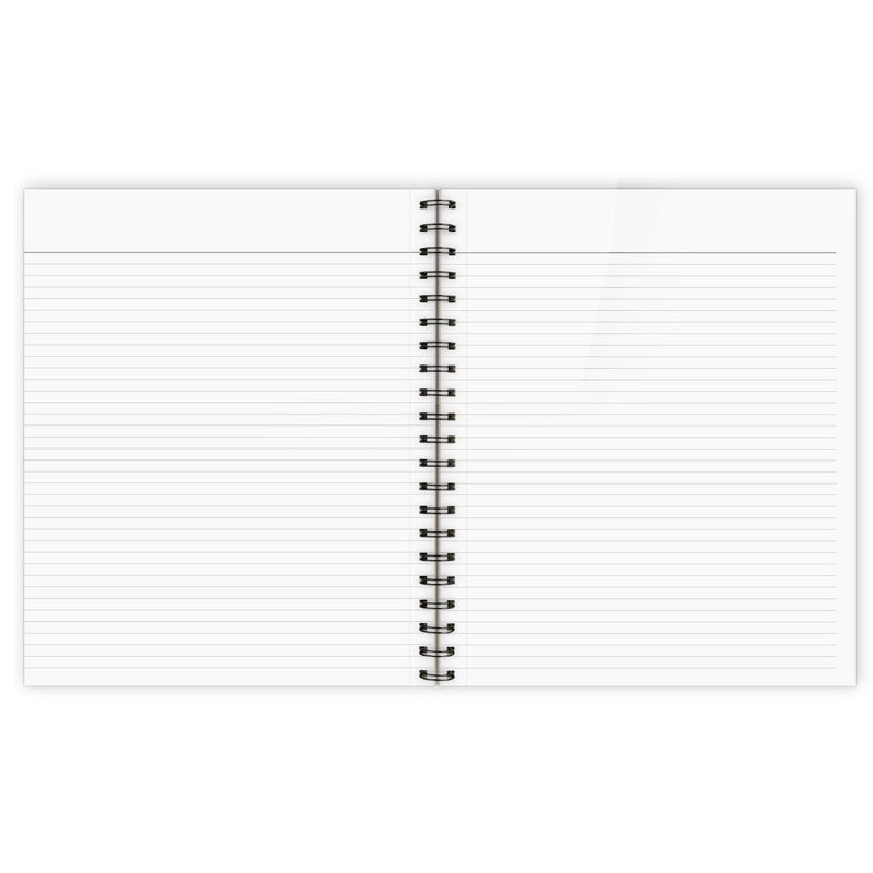 Gray Geo Fashion Notebook - 80 Sheets, 8.5 x 11 Inches, Wirebound